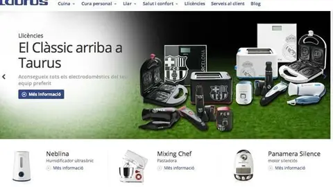 P&agrave;gina web Taurus