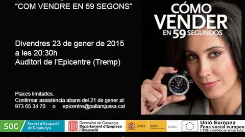 Confer&egrave;ncia de Laura Cantizano &ldquo;Com vendre en 59 segons"