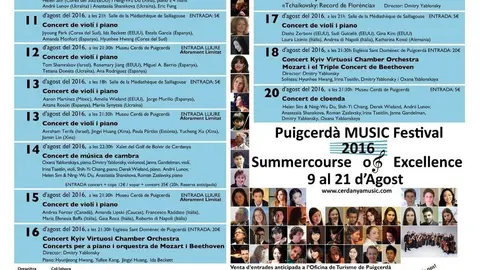 Cartell Puigcerd&agrave; Music Festival - 2016 Viure als Pirineus