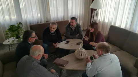 Ciutadans amb el gremi d'hostaleria a Vielha