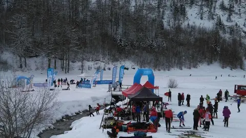 Estació aragonesa de fons de Linza (Huesca) on es van celebrar els campionats estatals 