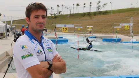 Guillermo Díez-Canedo, quan era seleccionador de la Federació Brasilera de piragüisme