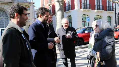 El President Roger Torrent avui al Passeig de la Seu