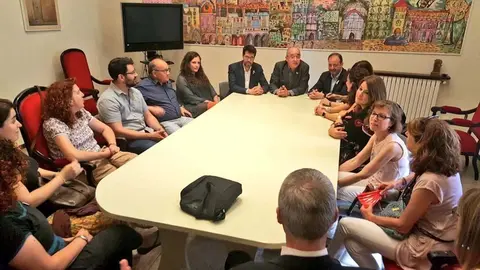 Bargalló amb mestres la Seu 2