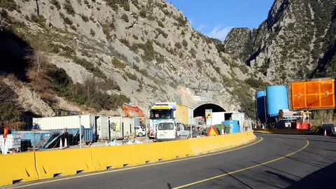 Pla general de les obres al t&radic;&int;nel de Tresponts el 14 de desembre del 2018. (horitzontal)