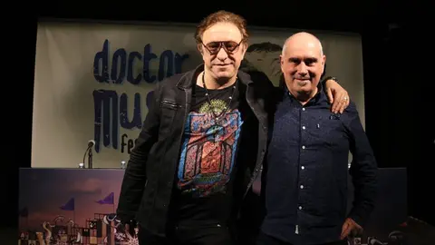 El director del Doctor Music Festival, Neo Sala, i el seu coordinador d'operacions, Jordi Mora, despr&radic;&copy;s de la roda de premsa d'anunci del trasllat del festival a Montmel&radic;&ge;, aquest dimarts 2 d'abril de 2019 (HORITZONTAL)