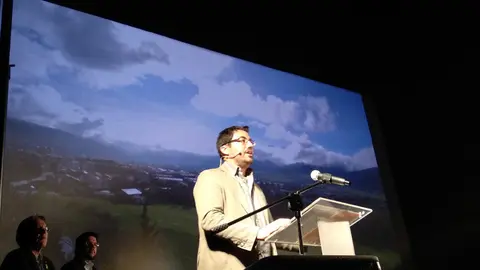 Francesc Viaplana amb Pere Aragonès  i Miquel Caminal