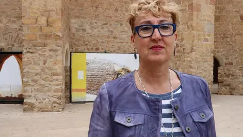 Imatge de la candidata a l'alcaldia de Tremp per Esquerra Republicana de Catalunya, Maria Pilar Cases. Imatge de l'abril del 2019. (horitzontal)
