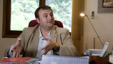 Gerard Sabarich, alcalde de Rialp