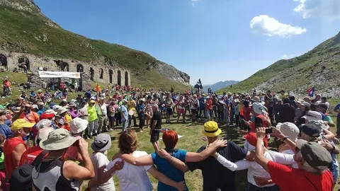 Participants a la 32a Pujada al Port de Salau. Imatge del 4 d'agost de 2019. (Horitzontal)