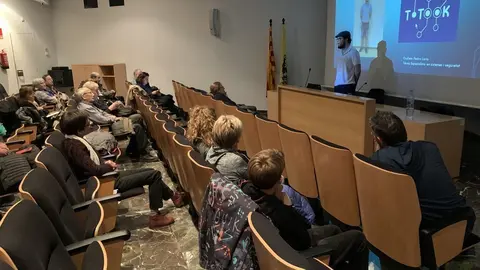 Un moment de l'activitat celebrada aquest dijous a Tremp (G.L.)