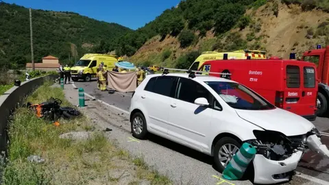 Accident moto Pont de Bar