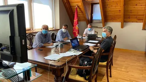 Pla general de la reuni&oacute; de la Comissi&oacute; d'Urbanisme d'Aran el 4 d'agost del 2020. (horitzontal)