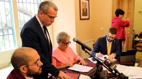 Paco Boya jurant el c&agrave;rrec de s&iacute;ndic d'Aran el 18 de juny del 2019. (horitzontal)