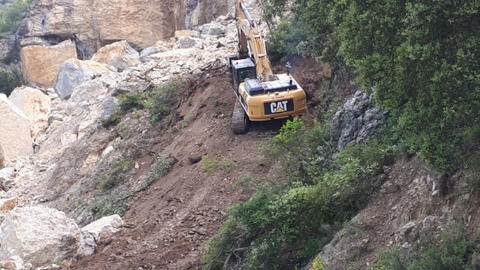 Esllavissada carretera de Castell de Mur bis