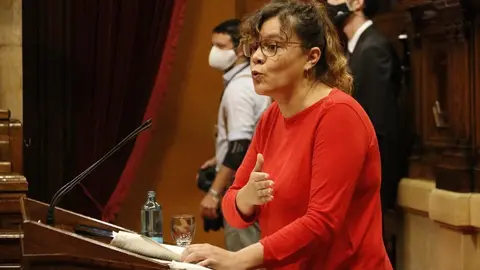 Pla mitj&agrave; de la diputada de la CUP al Parlament Nat&agrave;lia S&agrave;nchez el 18 de setembre de 2020 (Horitzontal)
