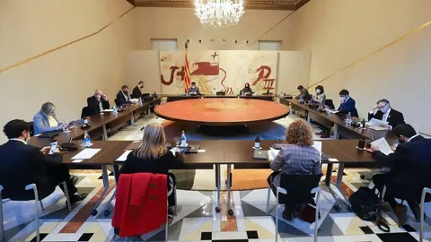 Pla general dels membres del Govern en la reuni&oacute; del Consell Executiu del 19 de gener del 2021 (horitzontal)