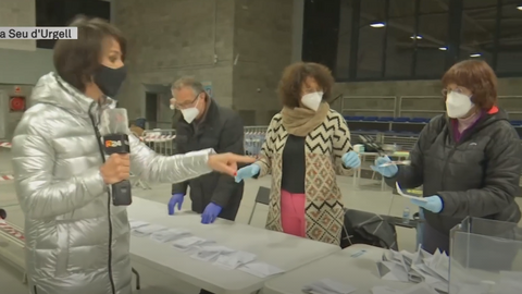 Eleccions 14 F Recompte Rosa Talam&agrave;s TV3