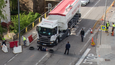 Tall protesta rotonda Tremp Jordi Uriach 2
