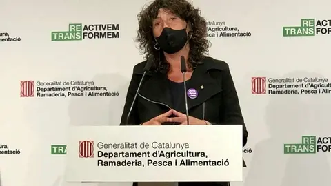 Teresa Jord&agrave; roda de premsa agricultura ecol&ograve;gica