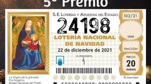 Loteria Nadal 5&egrave; premi