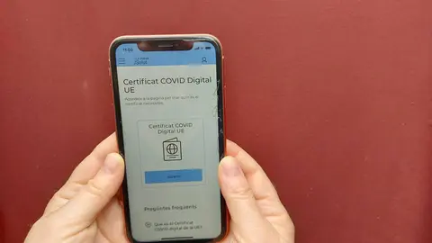 Certificat COVID al mòbil