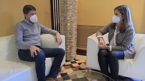 Maria Verg&eacute;s amb Marcel Iglesias