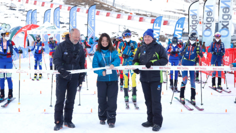 La presidenta d'FGC ha inaugurat la prova individual senior woman dels Campionats d'Europa d'Esqu&iacute; de Muntanya