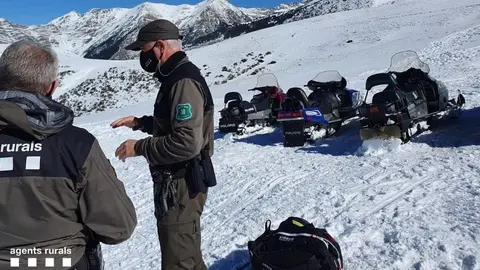 Agents Rurals motos de neu Alta Ribagor&ccedil;a