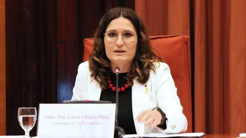 Laura Vilagr&agrave; al Parlament JJOO