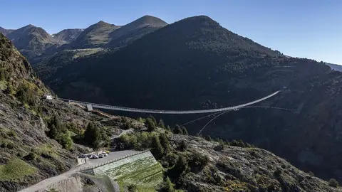 Pont tibet&agrave; de Canillo Com&uacute; de Canillo