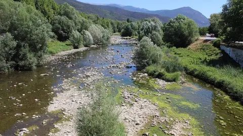 Riu Segre al seu pas per la Seu d'Urgell-1