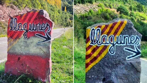 Llagunes pinten la roca d'entrada