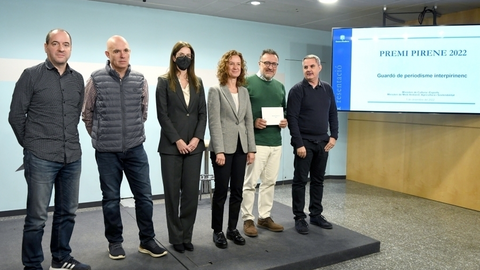 Albert Villar&oacute; premi Pirene govern d'Andorra 2