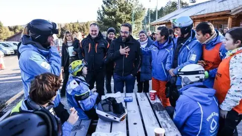 Conseller juli Fern&agrave;ndez a La Molina