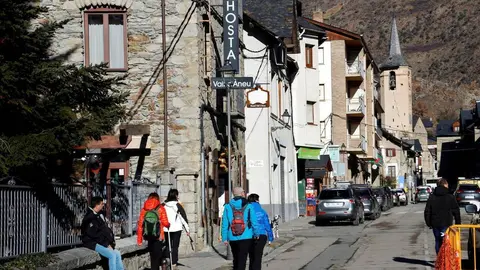 Esterri d'&Agrave;neu turistes hivern 2