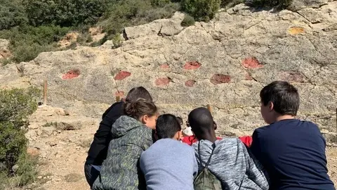 Alumnes de l'escola Valldeflors de Tremp