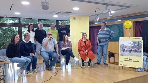 La candidatura d&rsquo;ERC a la Pobla de Segur en un acte p&uacute;blic centrat en l&rsquo;atenci&oacute; a les persones al Centre C&iacute;vic del municipi