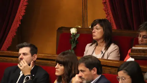 Antoni Flores minut silenci Parlament