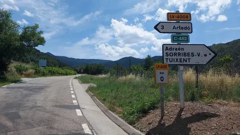 Arted&oacute; carretera