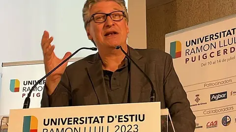 Enric Calpena Inauguraci&oacute; Universitat d'estiu Ramon Llull Puigcerd&agrave;