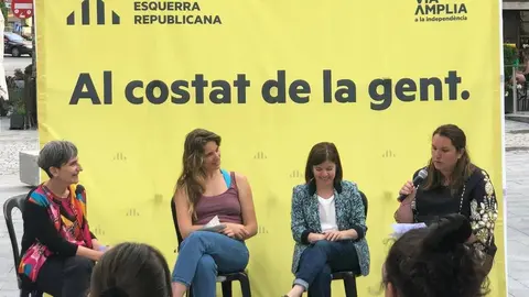 Acte de les candidates d'Esquerra Republicana al Congr&eacute;s i Senat a Vielha