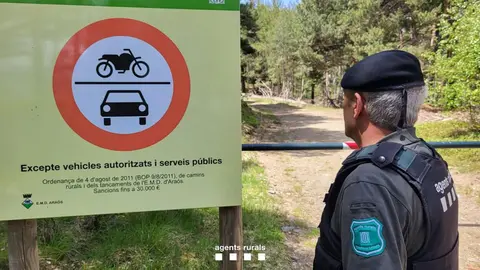 Agents Rurals prohibici&oacute; circulaci&oacute; motoritzada