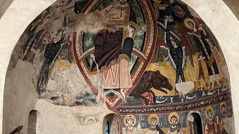 Santa Maria de Ginestarre c&ograve;pia pintures Marta Lluvich