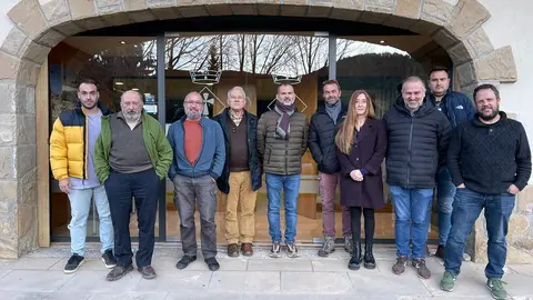 Alcaldes i regidors del Parc Geol&ograve;gic i Miner dels Contrafotrs del Pirineu. Cambrils (Od&egrave;n)