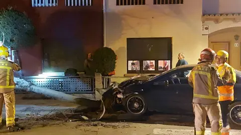Accident cotxes Santa Magdalena 1