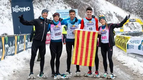 Selecci&oacute; catalana raquetes de neu