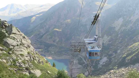Fotografia actual telef&egrave;ric. Font_Turisme de la Vall Fosca