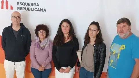 Membres de la candidatura d'ERC Tremp