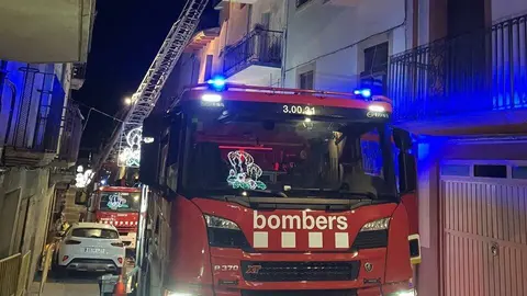 Bombers Oliana foc xemeneia